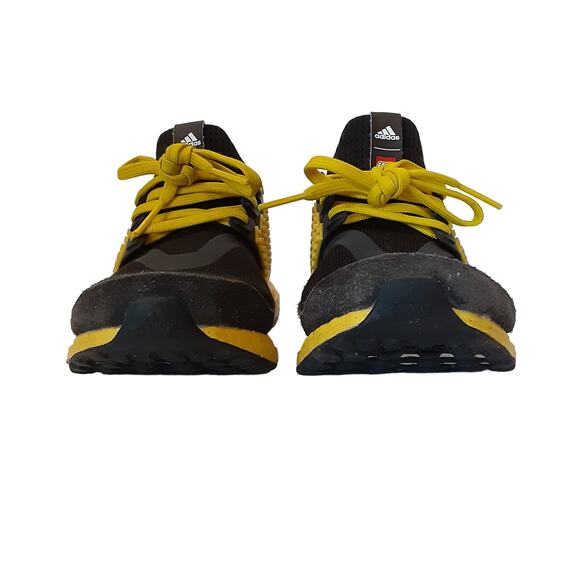 Adidas UltraBoost DNA Color Brick Lego Yellow Sneakers Kids 4.5 Running Shoes - Picture 4 of 11